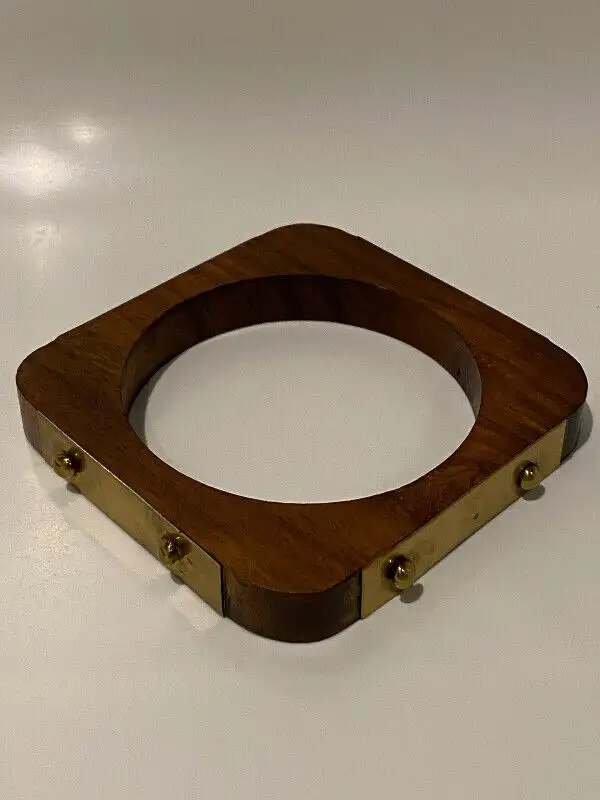 TEAK WOOD AND BRASS UNISEX JEWELRY BANGLE628637336787211218