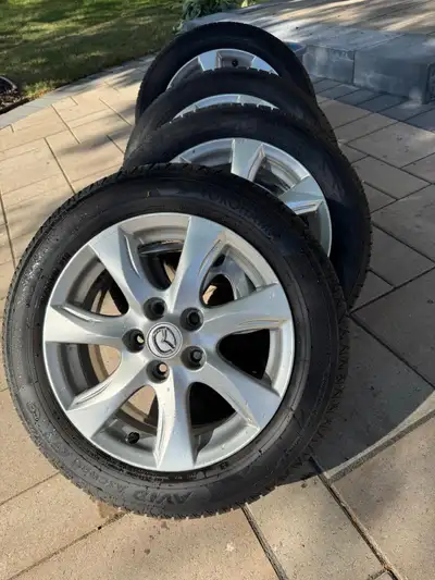 2 Yokohoma & 2 Nokian Tires on rims. (Yokohamas are 1 year older than Nokian.) Excellent condition....