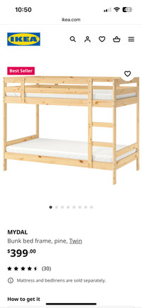 IKEA’s best selling MYDAL Twin Bunk Bed