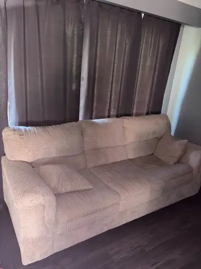 Beige couch good condition, View more
