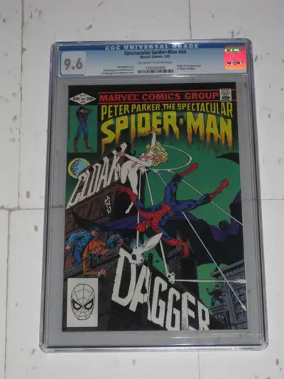Spectacular Spider-Man#64 CGC 9.6 1st Cloak & Dagger comic book, View more