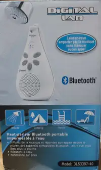 Digital Lab Waterproof Bluetooth Speaker - Brand New In Box 