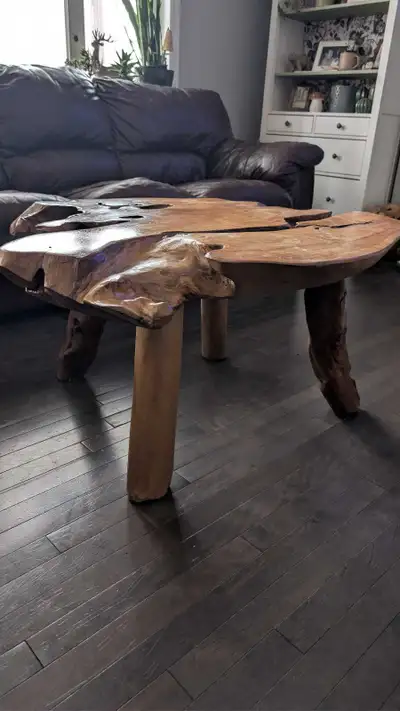 Real natural tree coffee table, View more