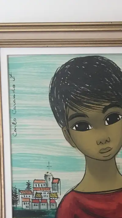 Cadre vintage Carlo Carando ( peintre), View more