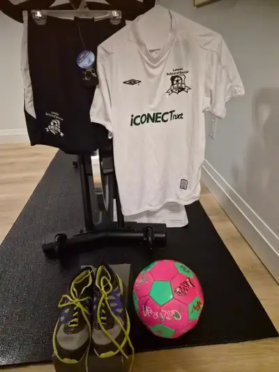 3-piece Soccer Outfit/Shorts/Jersey/Shoes & Free Soccer Ball..., View more