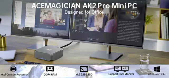 ACEMAGICIAN Mini PC Intel N5095 12GB DDR4 RAM 256GB SSD as BNIB in Desktop Computers in City of Toronto - Image 8