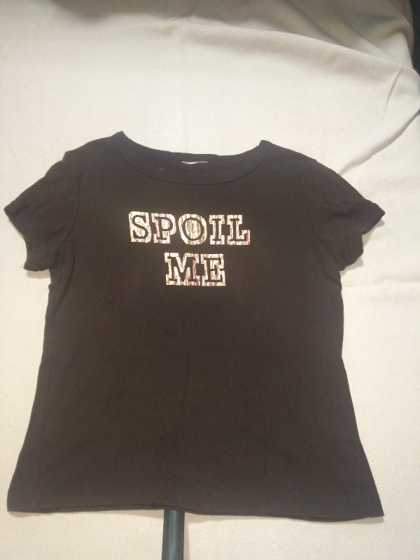 shirt: spoil me brown shirt large juniors in Women's - Tops & Outerwear in Cambridge