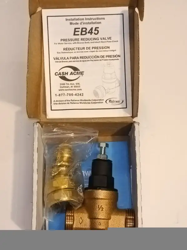 Sharkbite 1/2 Inch EB45 Direct Pressure Regulating Valve in Plumbing, Sinks, Toilets & Showers in Markham / York Region - Image 4