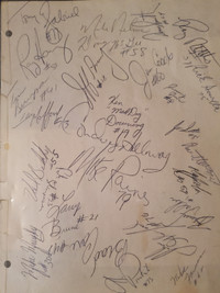 1983 Ottawa Rough Riders Team Autographs-REDUCED!