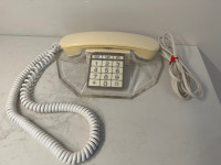 Vintage Clear Lucite Telephone