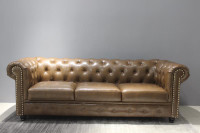 Chesterfield Style Living Room 3-Seat Sofa
