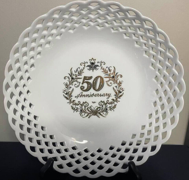 50th Year Anniversary Dish & Set Of Espresso Cups $15 & $25 in Arts & Collectibles in City of Toronto - Image 2