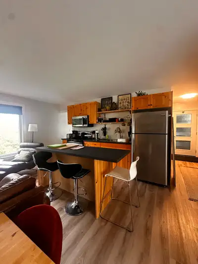 Fully furnished all inclusive spacious studio apartment. Features include beautiful sunset views ove...
