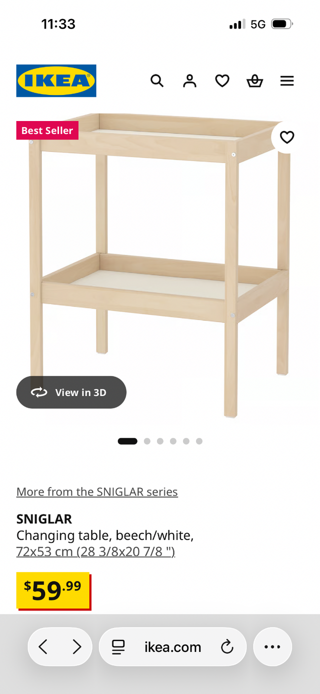 Baby change table IKEA in Bathing & Changing in Ottawa - Image 4