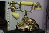 Vintage Korea made Rotary Phone Set