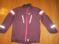Helly Hansen size 8 child winter jacket no hood