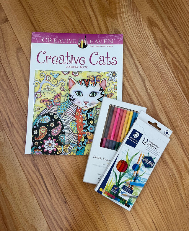 Coloring book & Colored Pencils  in Arts & Collectibles in City of Halifax