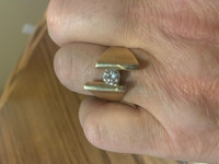 Men's 1 ct Solitaire Diamond 14K Ring