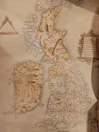 Facsimile of Henry VIII's Map of the British Isles
