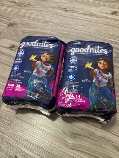 Goodnites bedwetting underwear sous vêtements filles (S/M), View more