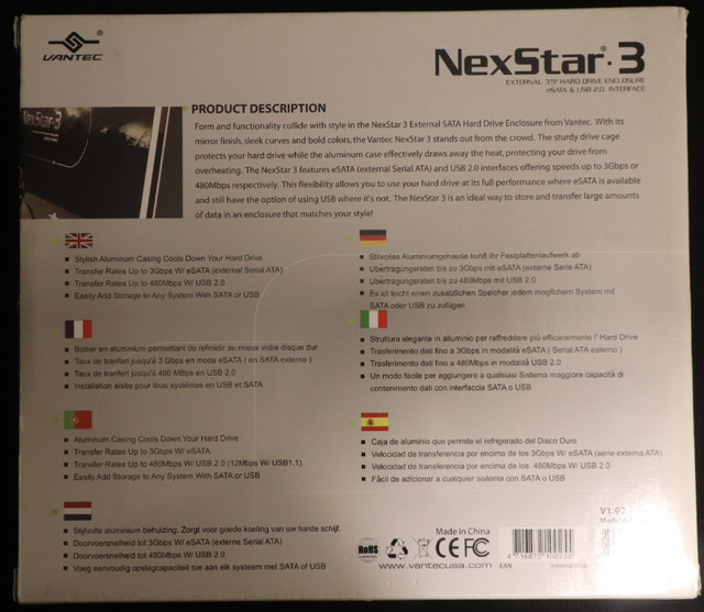 Vantec Nexstar3 HDD Enclosure in Flash Memory & USB Sticks in Calgary - Image 3