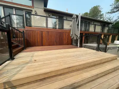 deck/ fence wood  staining ! Book now , SANDING , STAINING, View more