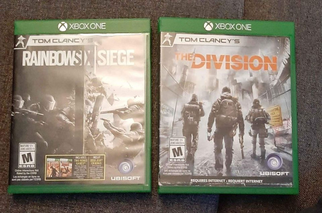 2 xbox one jeux game division rainbow six siege dans XBOX One  à Laval/Rive Nord