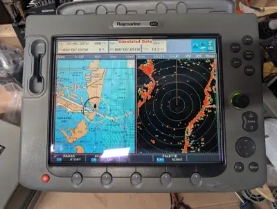 Raymarine E120 MFD in good used condition. Tested and working. Has 2 small cracks on the bezel and m...