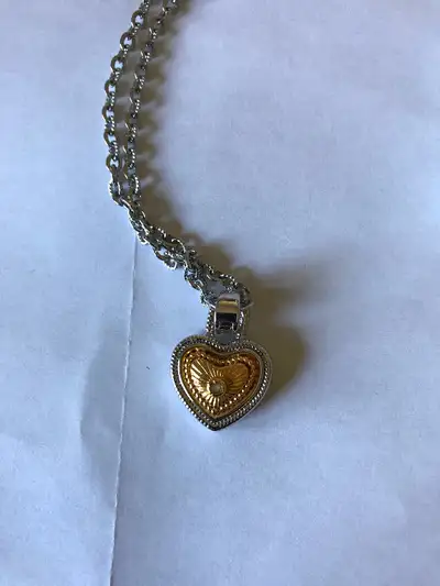 GIFT by DIAMONDS INTERNATIONAL NECKLACE with HEART PENDANT *NEW*, View more