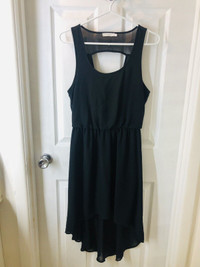 LUSH black high-low dress - size M