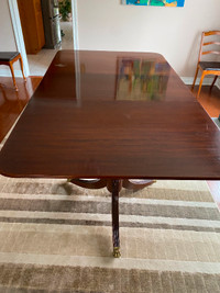 Antique Solid Mahogany Dining Table