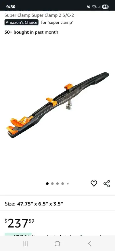 I have 2 superclamps available 400$