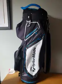 Taylormade 8.0 Stand Pro Cart Golf Carry Bag Black White Blue