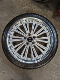Refinished 19" Weds Kranze Magiss with 245/35R19 Michelin PSAS3+