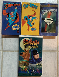 Batman - Superman - Superboy - Scooby Collectors VHS cassettes 