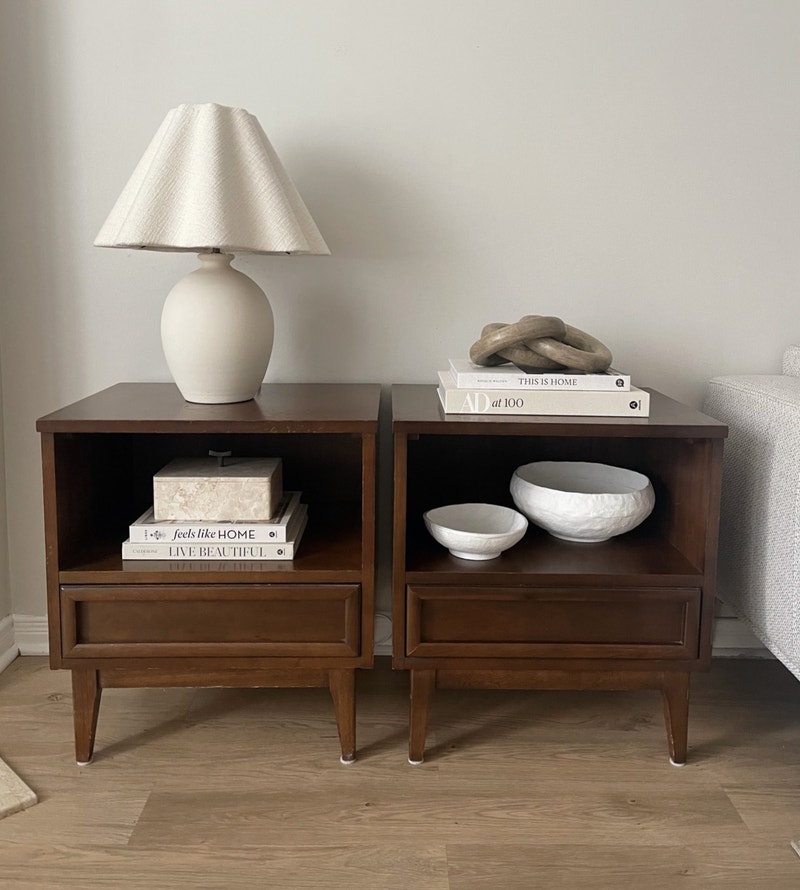 Vintage 1950s Peppler Brothers Mid Century Nightstands x 2 Other