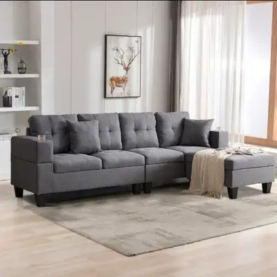 Summer sale 4 seater sectional sofa on clearance, View more