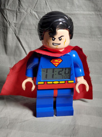 Pre owned Lego 2013 superman minifigures alarm clock tested