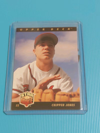 Chipper Jones baseball Rookie card 