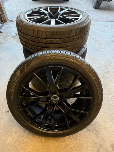 Pirelli Scorpion Zero AS Plus 3, 265/45R21 On 21 inch black Audi rims. 1 tire is brand new, never dr...