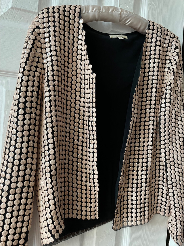 Designer Renzo and Kai beaded jacket in Wedding in North Bay