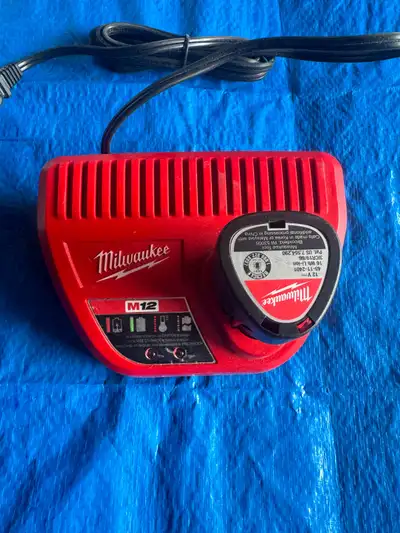 Milwaukee m12 charger and battery , View more
