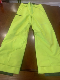 Ski Pants Kids Downhill Alpine Spyder Brand Size 16 HiViz Yellow