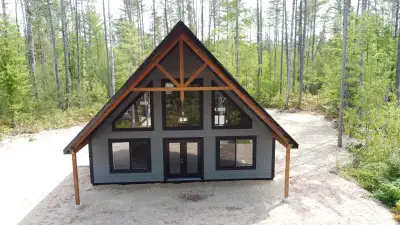 Brand new beautiful 32' X 30' home/cottage shell located at 34 Chemin des Cabines de la Chute, Mansf...
