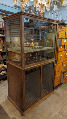 Antique Mercantile Display Cabinet, View more