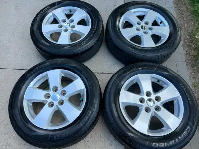 Dodge Caravan/Journey Alloy Rims With All Season Tires 225/65/17,Certified Alltrek All Season Tires...