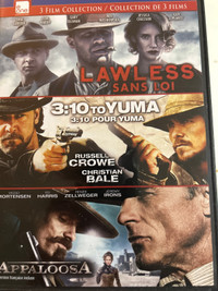3 film collection/ 3 DVD bilingue à vendre 6$