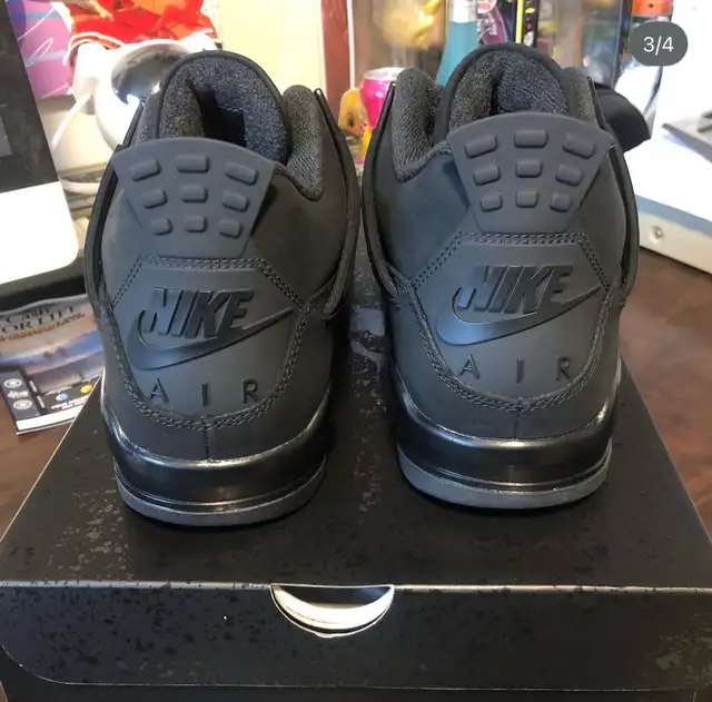 Jordan 4’s Retro “Black Cats”  in Men's Shoes in City of Toronto - Image 3