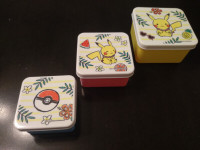 Pokémon plastic containers