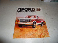 1982 Ford F-Series Pickups Sales Brochure. NOS. Can mail .
